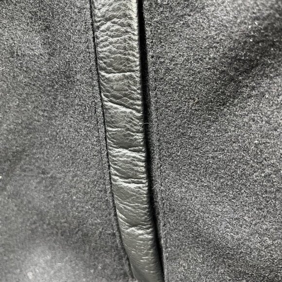 Avis Corporate Lead Program Jacket Mens Medium Black Wool Leather Varsity Bomber - Picture 14 of 16